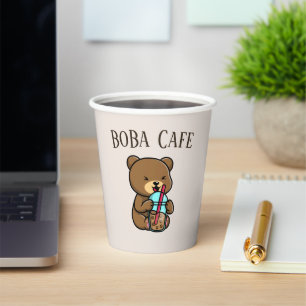 Boba Tea , Bubble milk tea Paper Cups