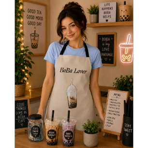 boba tea bubble tea apron