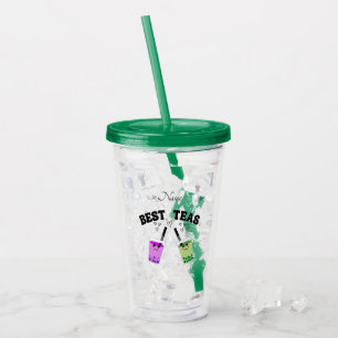 boba tea bubble tea baby  acrylic tumbler