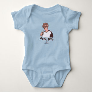 boba tea bubble tea  baby bodysuit
