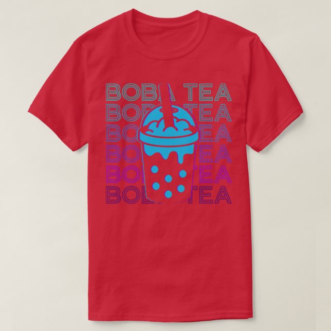 Boba Tea Bubble Tea Milk Tea Retro Gift T-Shirt (Design Front)