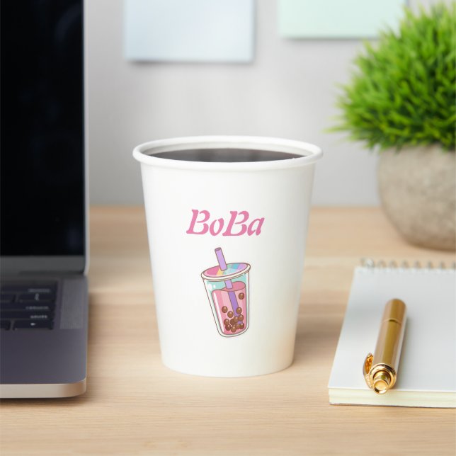 boba tea bubble tea  paper cups (Insitu)