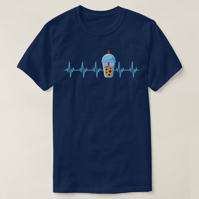 Boba Tea Heartbeat 1 T-Shirt (Design Front)