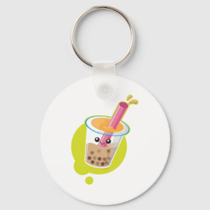 Boba Tea Key Ring