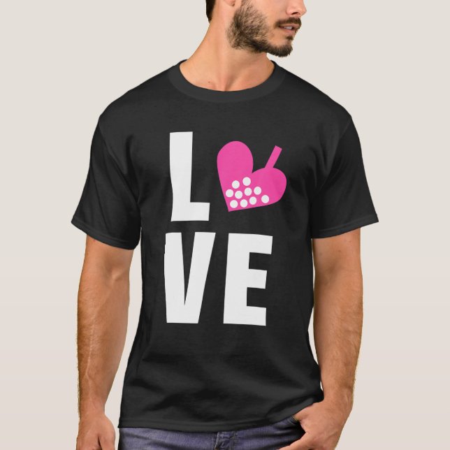 Boba Tea Love Cute Kawaii Bubble Milk Tea T-Shirt (Front)