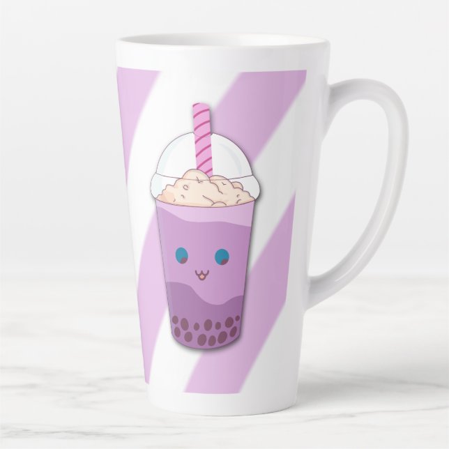 Boba tea (matching journal available) Latte Mug (Right)