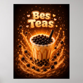 Boba Tea Pearl Sweet Vibe Poster