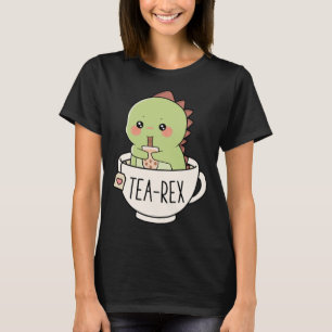 Boba Tea-Rex Cute T-Rex Dinosaur Lover Kawaii Funn T-Shirt