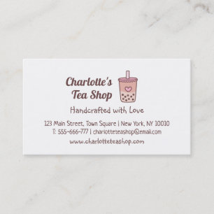 Boba Tea Shop and Royalty Business Cards