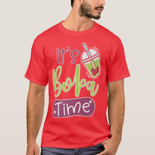 Boba Time Bubble Milk Tea Drinkers Lovers Premium  T-Shirt