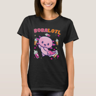 Bobalotl Axolotl Boba Tea Bubble Milk  4 T-Shirt