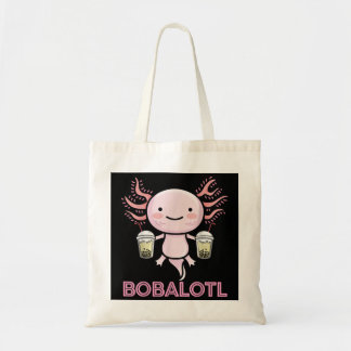 Bobalotl Axolotl Boba Tea  Tote Bag