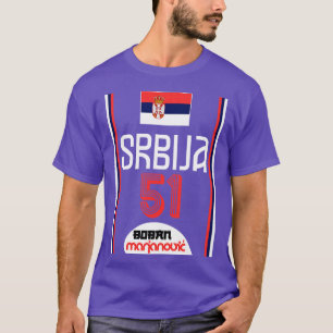 Boban Marjanovic Retro Serbia Euro Basketball Fan T-Shirt