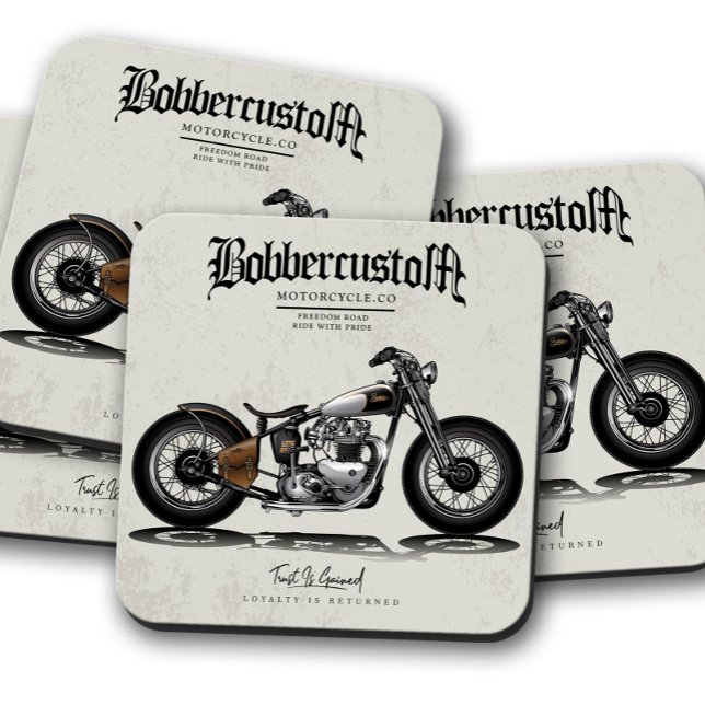 Bobber Custom Chopper Coaster | Coaster Set (Creator Uploaded)