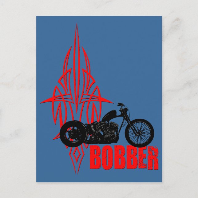 Bobber Motorbike Postcard (Front)