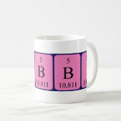 Bobbi periodic table name mug (Front Right)