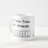 Bobbi periodic table name mug (Front Left)