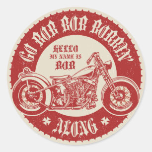 Bobbin' Along Classic Round Sticker