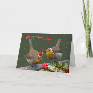 Bobbin' Robins Christmas Card
