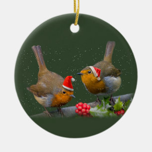 Bobbin' Robins Ornament