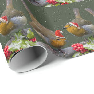 Bobbin' Robins Wrapping Paper