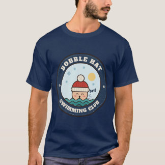 Bobble Hat Swimming Club, Winter Wild Swimming T-Shirt