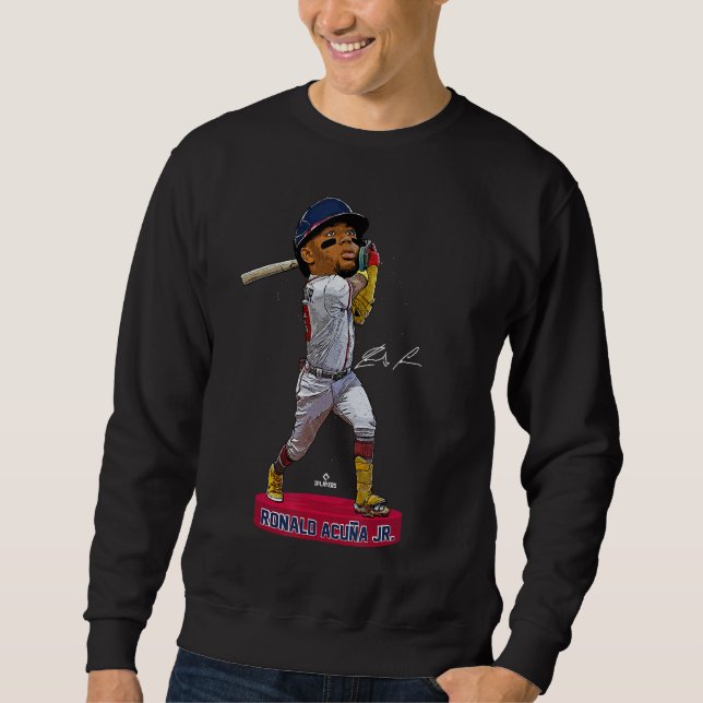 Bobblehead Ronald Acuna Jr Atlanta MLBPA Sweatshirt (Front)