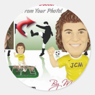 Bobbleheads Bobblehead Bobble Heads Classic Round Sticker