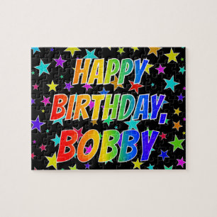 "BOBBY" First Name, Fun "HAPPY BIRTHDAY" Jigsaw Puzzle