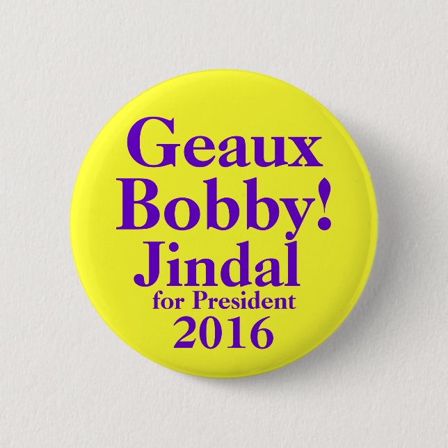 Bobby Jindal 2016 6 Cm Round Badge (Front)