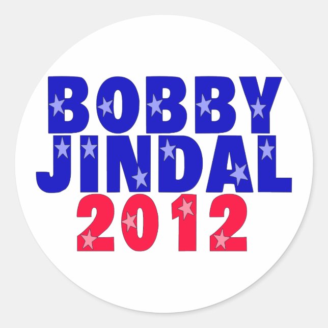 Bobby Jindal Classic Round Sticker (Front)