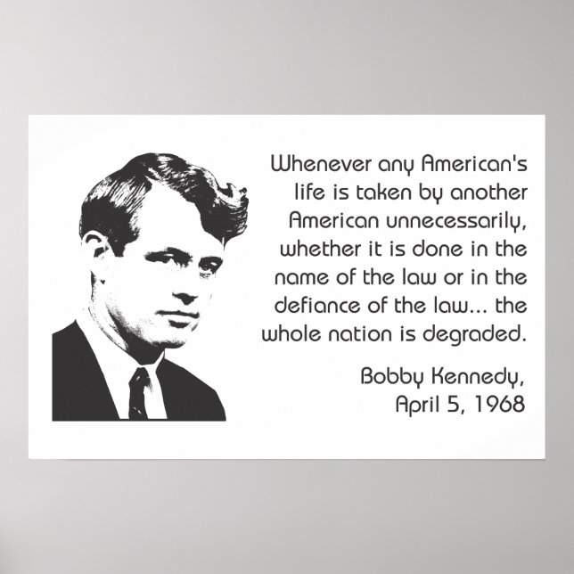 Bobby Kennedy Nonviolence Poster (Front)