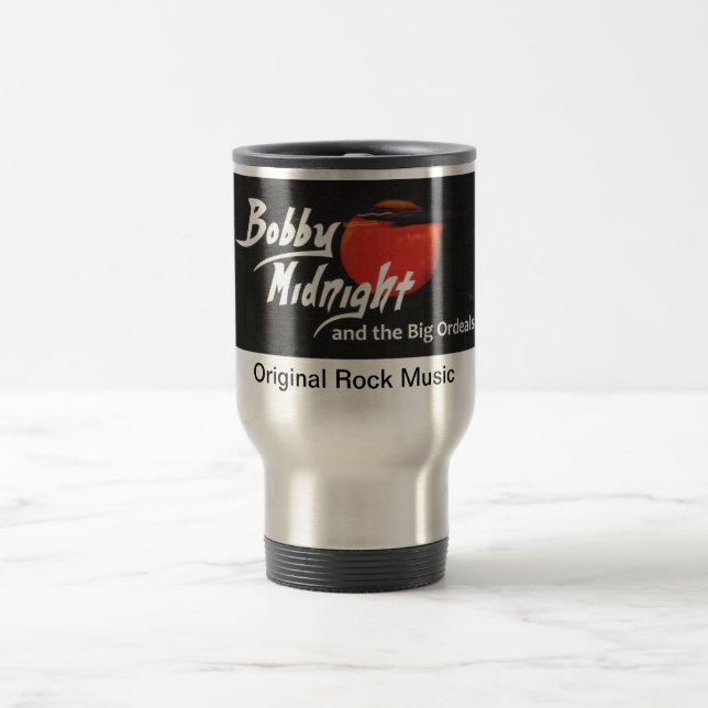 Bobby Midnight silver travel mug (Center)