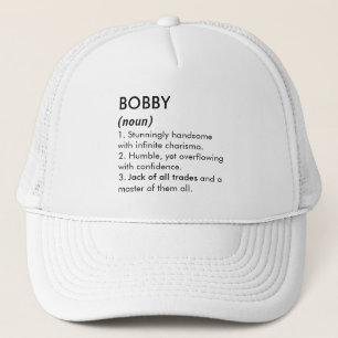 Bobby name, Editable name, Custom name Trucker Hat