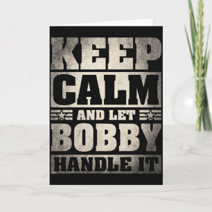 Bobby Name Shirt D Bobby First Name  Card