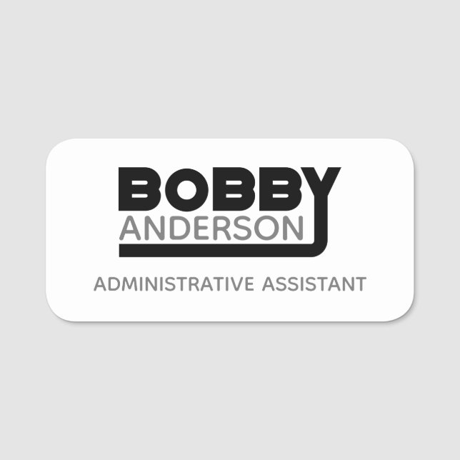 Bobby Name Tag (Front)