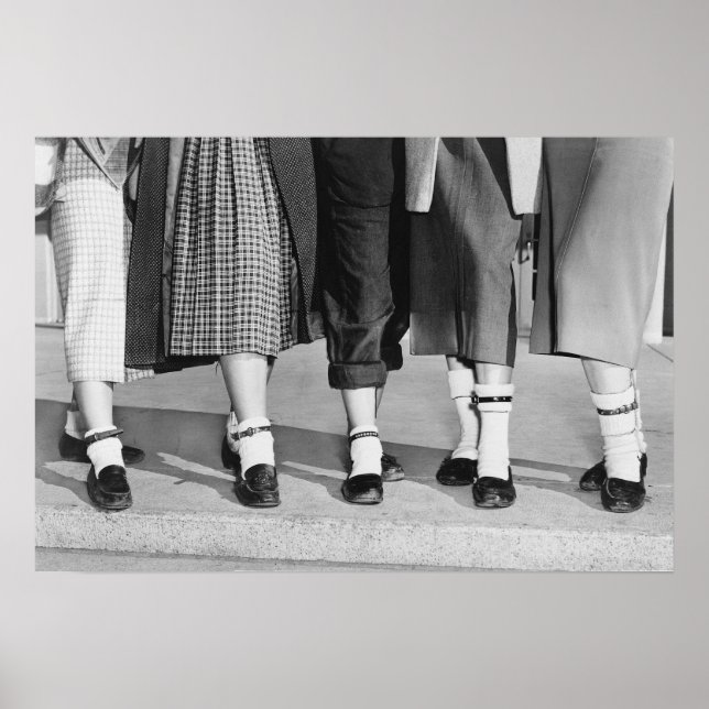 Bobby Socks, 1953. Vintage Photo Poster (Front)
