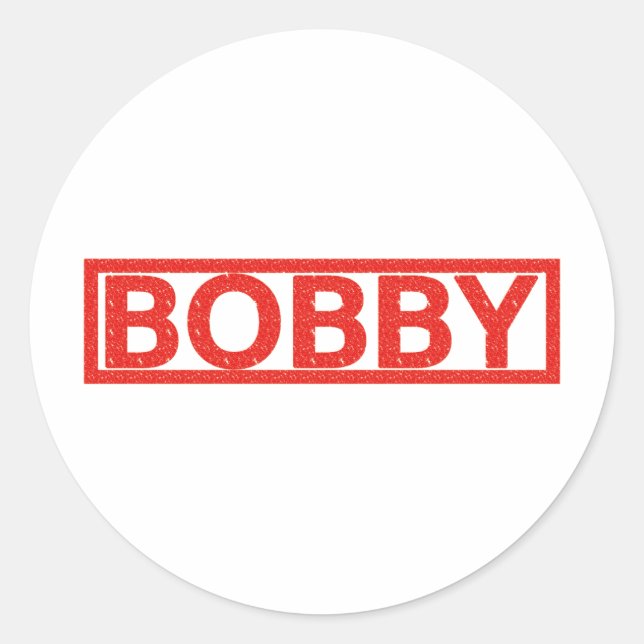 Bobby Stamp Classic Round Sticker (Front)