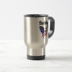 Bobby's Eagle Flag Travel Mug
