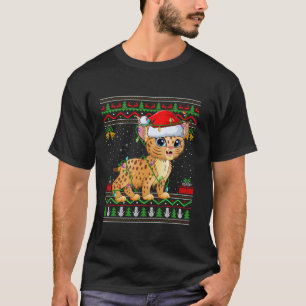 Bobcat Christmas Lights Santa Ugly Sweater Xmas