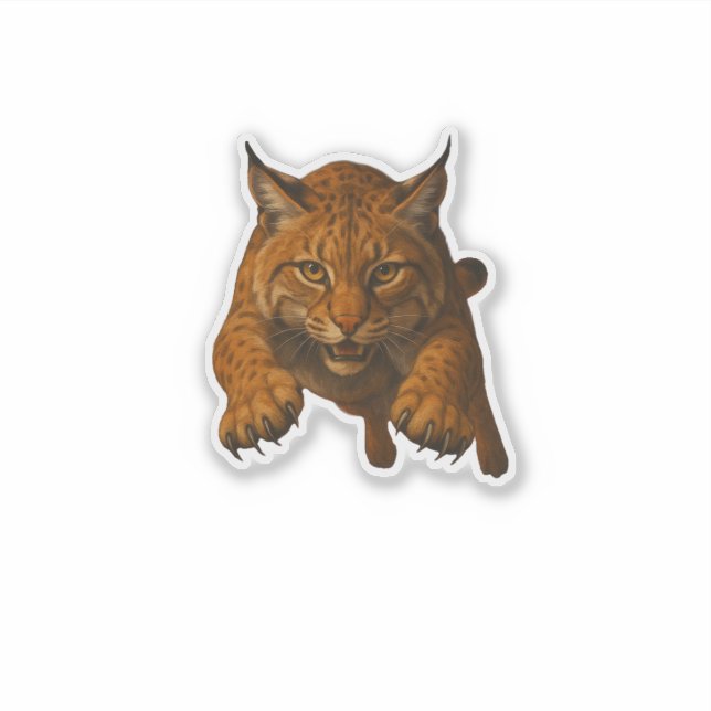 Bobcat Cut-out Sticker (Front)