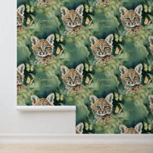 Bobcat Cute baby Animal Personalised Wallpaper