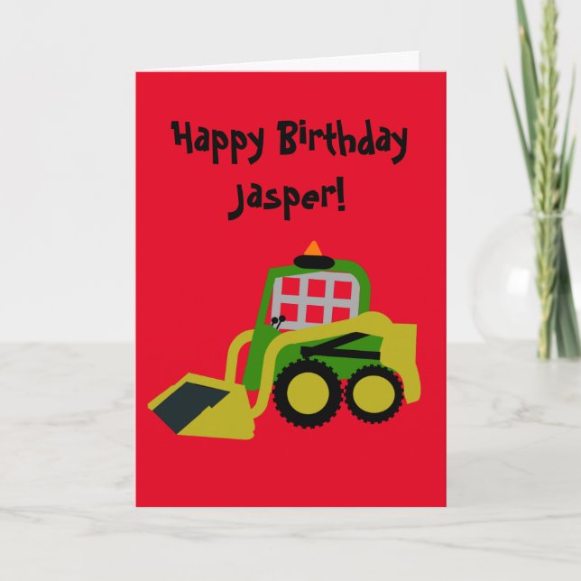 Bobcat Excavator Holiday Card (Front)