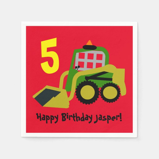 Bobcat Excavator Napkin (Front)