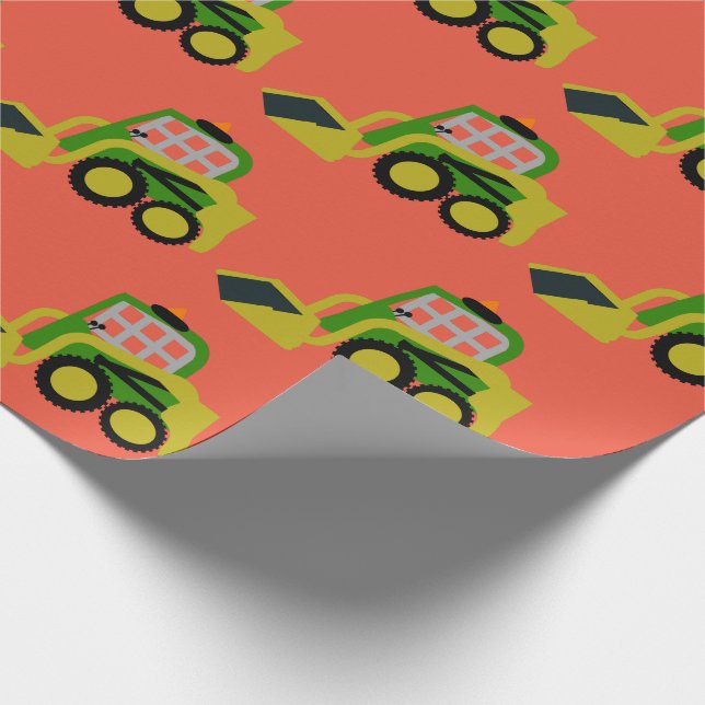 Bobcat excavator wrapping paper (Corner)