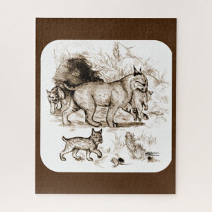 Bobcat Family Jigsaw Puzzle