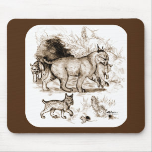 Bobcat Family Mouse Mat