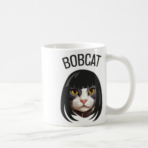 Bobcat Funny Cat Bob Haircut Trending Comedy Cat G Coffee Mug