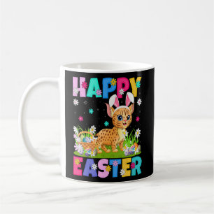 Bobcat  Happy Easter Bunny Bobcat Easter Sunday  Coffee Mug
