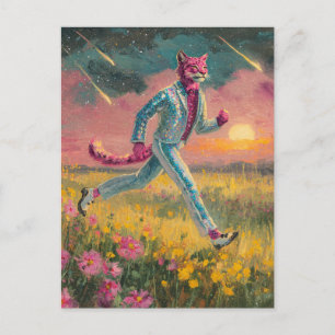 Bobcat in a Silver Suit Postcard